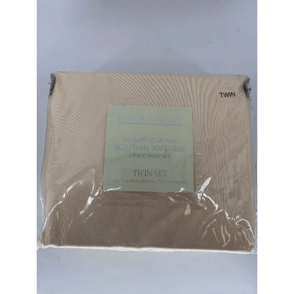 New LUXURY HOME 1600 Series Collection Egyptian Softness 4 Piece Sheet Set Twin